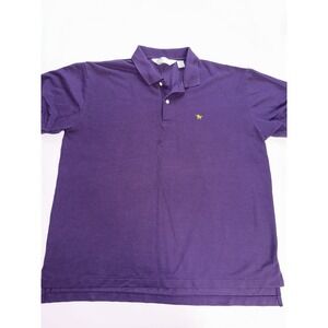 Vintage The Men's Store at Sears Men XL Polo Purple Unicorn Logo Shirt Preppy